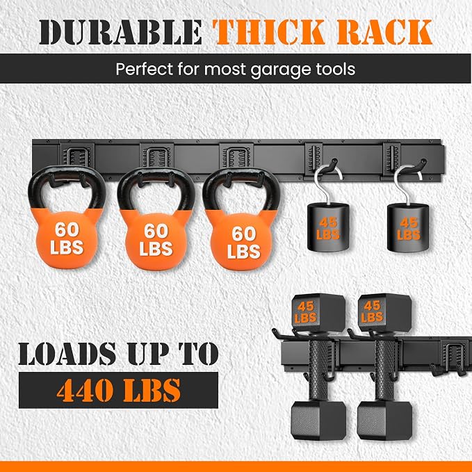 Garage Storage, Garage Organization, Garage Tool Organizer Wall Mount, Garden - Image 2