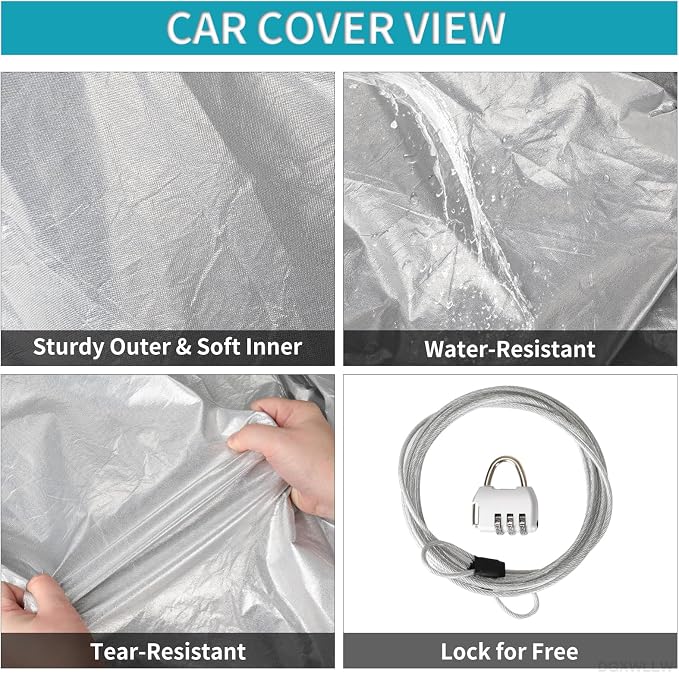 Car Cover for Tesla Model 3 2017-2025 Custom Fit Full Exterior Car Cover - Image 4