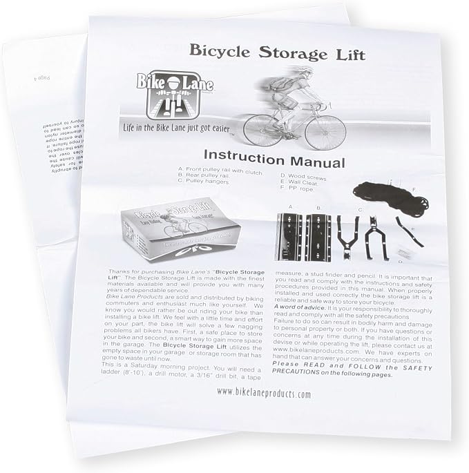 Bike Hanger - Overhead Pulley System - Secure Garage Ceiling Storage by Rad - Image 4