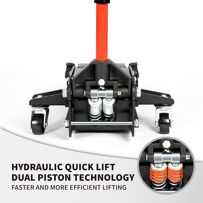 5-Ton Low Profile Hydraulic Super Heavy-Duty Steel Floor Jack - Image 5