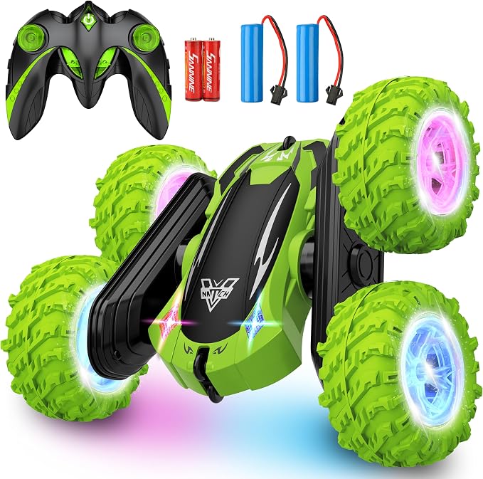 KKONES Remote Control Car, 2.4GHz Electric Race Stunt Car, Double Sided 360° by KKONES