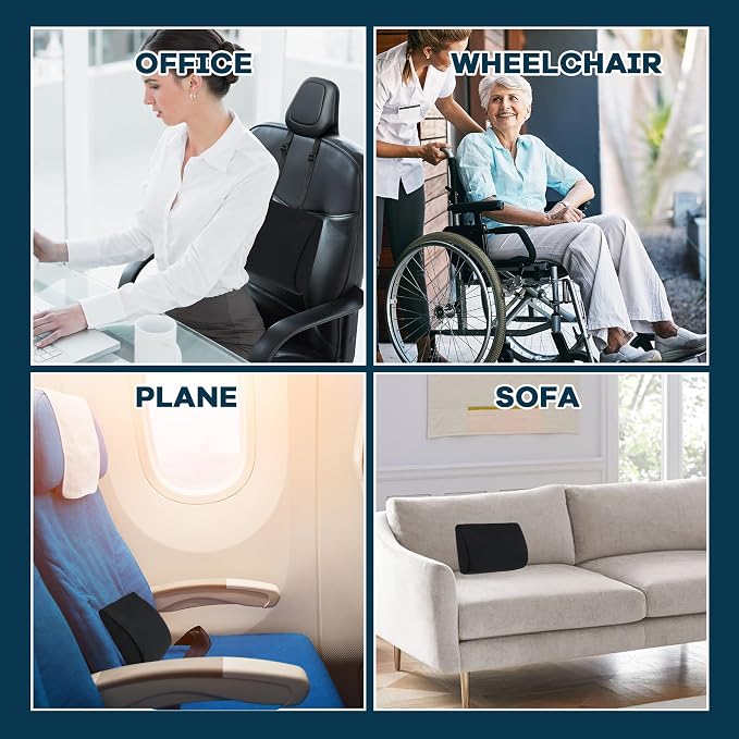 ROYALAY Lumbar Support Pillow for Car Seat Driver, Car Seat Cushions - Image 6