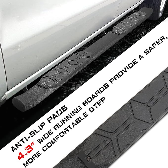 4.3 Inches Oval Tube Bar Running Boards Compatible - Image 5