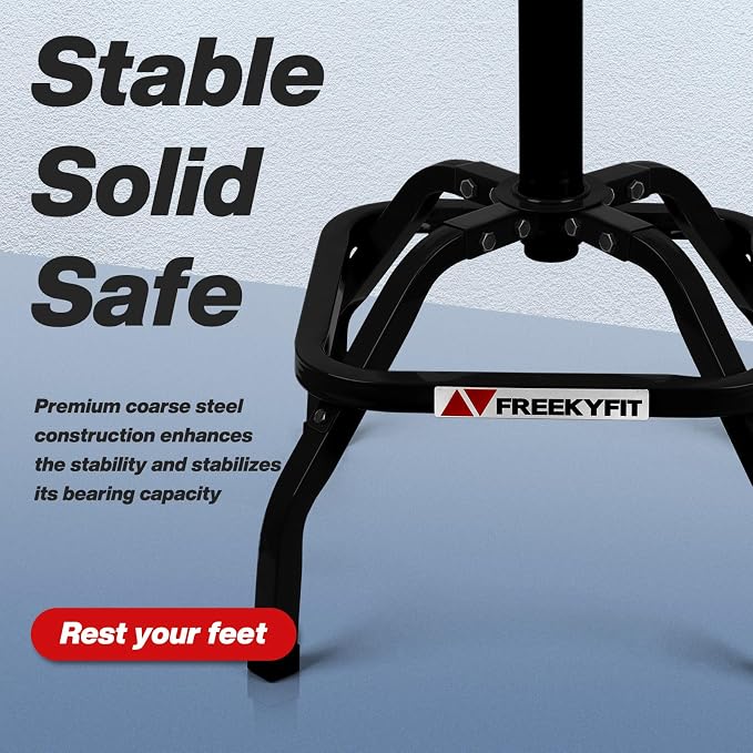 Shop Stool with Backrest, Mechanic Garage Stool - Image 8