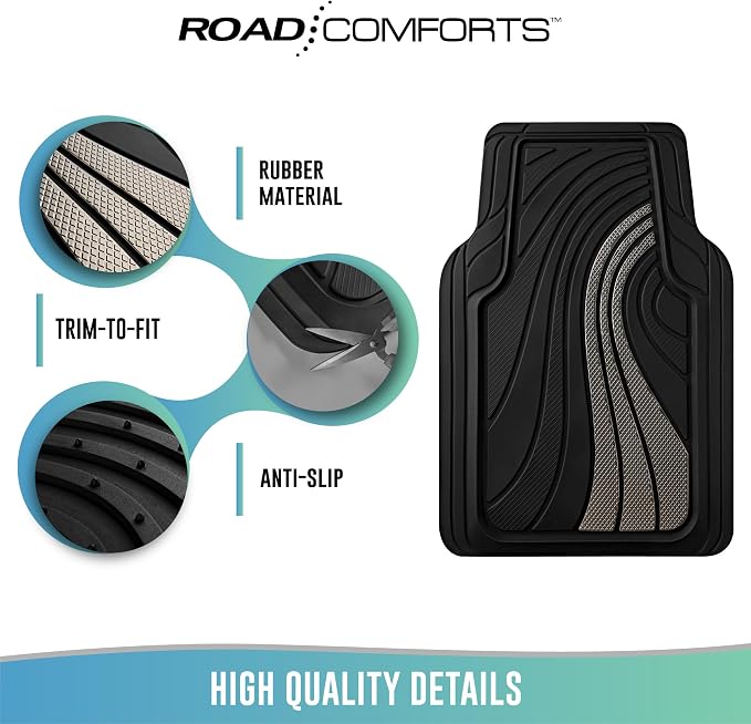 Road Comforts Car Floor Mats Full Set – Front & Rear Car Floor Mats - Image 7