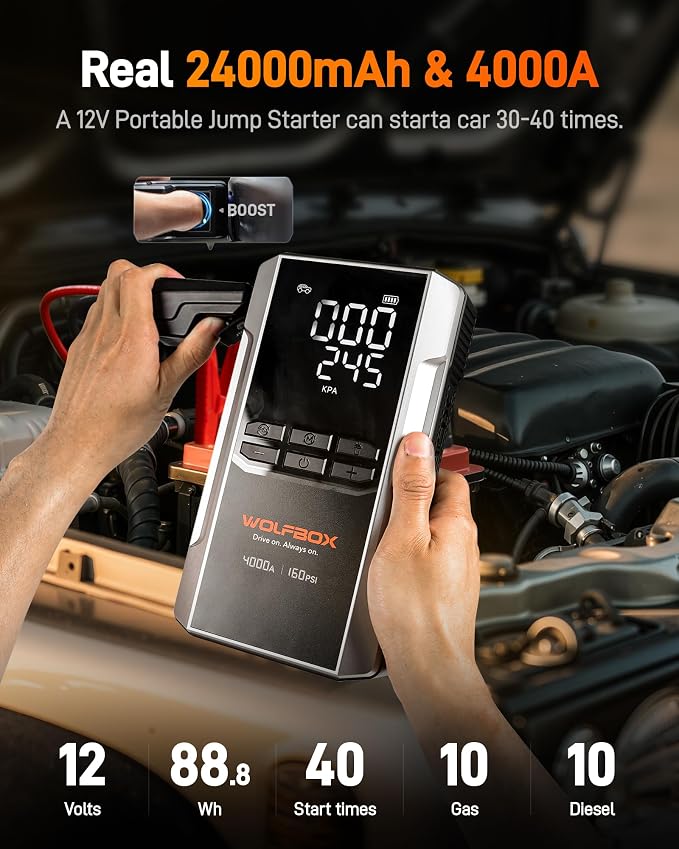 WOLFBOX 4000A Jump Starter - Image 3