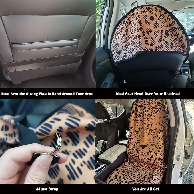 Car Seat Cover Protector Front Seats, - Image 4