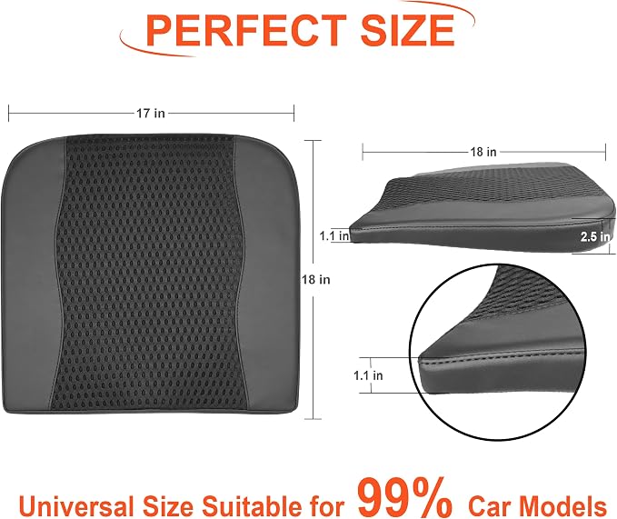 Car Seat Cushion, Comfort Memory Foam Car Cushions - Image 7