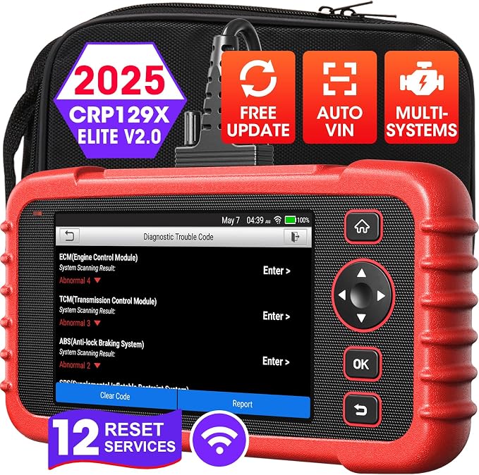 OBD2 Scanner LAUNCH CRP129X V2.0 Elite Scan Tool, Upgrade of CRP123X, 12 Reset by LAUNCH