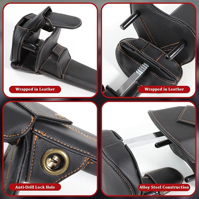 Amorin Leather Car Steering Wheel Lock Anti Theft Device Security Lock - Image 2