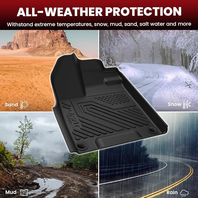 LASFIT Floor Mats for Honda Passport 2019 2020 2021 2022 2023 2024 2025 - Image 6