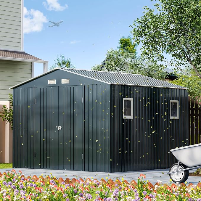 10X10FT Outdoor Steel Storage Shed - Image 5