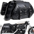 Motorcycle Saddlebags, 30L Leather Waterproof Side Saddle Bags by Unknown