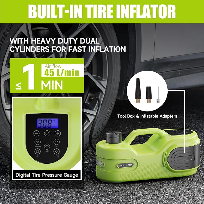 Electric Car Jack Kit 5T 12V Hydraulic Tire Jack - Image 4