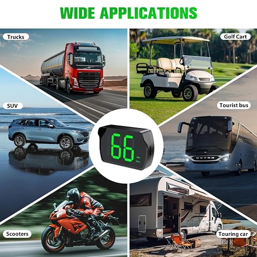 GPS Digital Speedometer for Car MPH, Golf Cart Universal HUD Speed Meter - Image 2