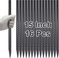 VVOKGO Rebar Stakes 15 Inches Ground Concrete Form Stakes, 3/8" Diameter by VVOKGO