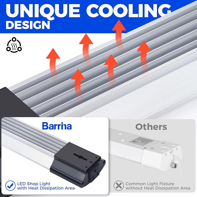 Barrina BS84 LED Shop Lights for Workshop 4FT, 6500K Utility Shop Lights - Image 9