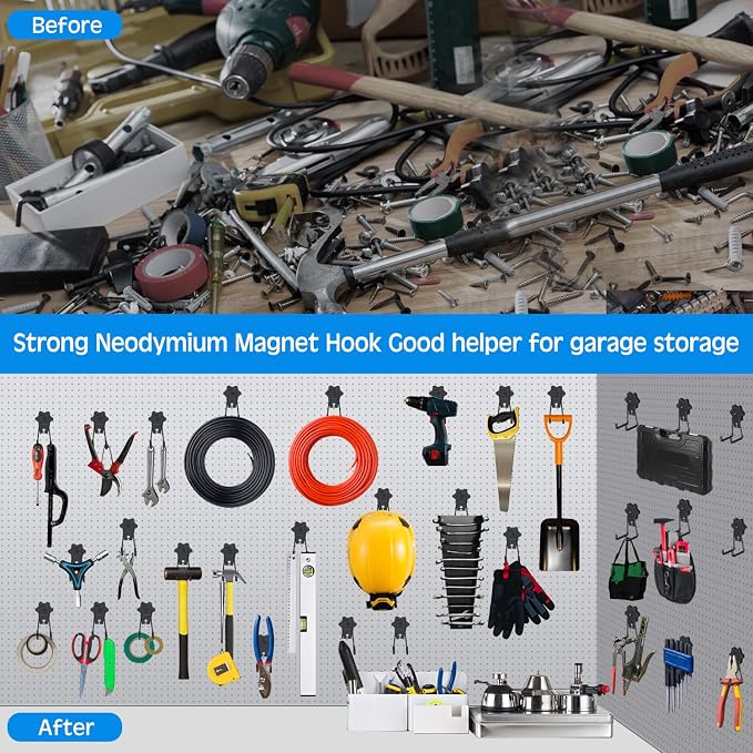 Strong Garage Magnetic Hooks, Magnet Hanger - Image 3