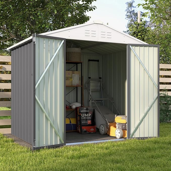 Patiowell 8x6 FT Outdoor Storage Shed, Garden Storage Shed by Patiowell