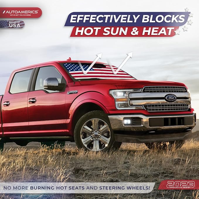 Autoamerics Truck Windshield Sun Shade - Image 3