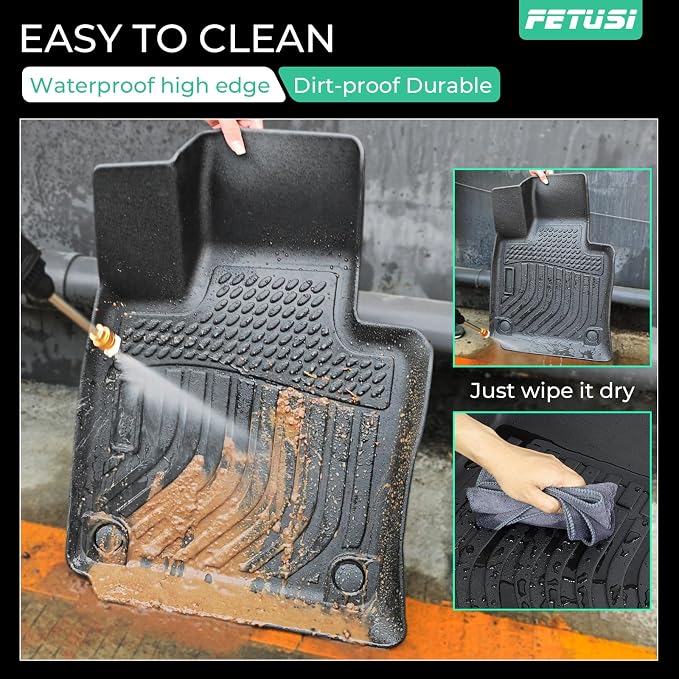 Floor Mats Fit for 2021-2024 2025 Nissan Rogue, Custom Fit TPE All Weather - Image 6