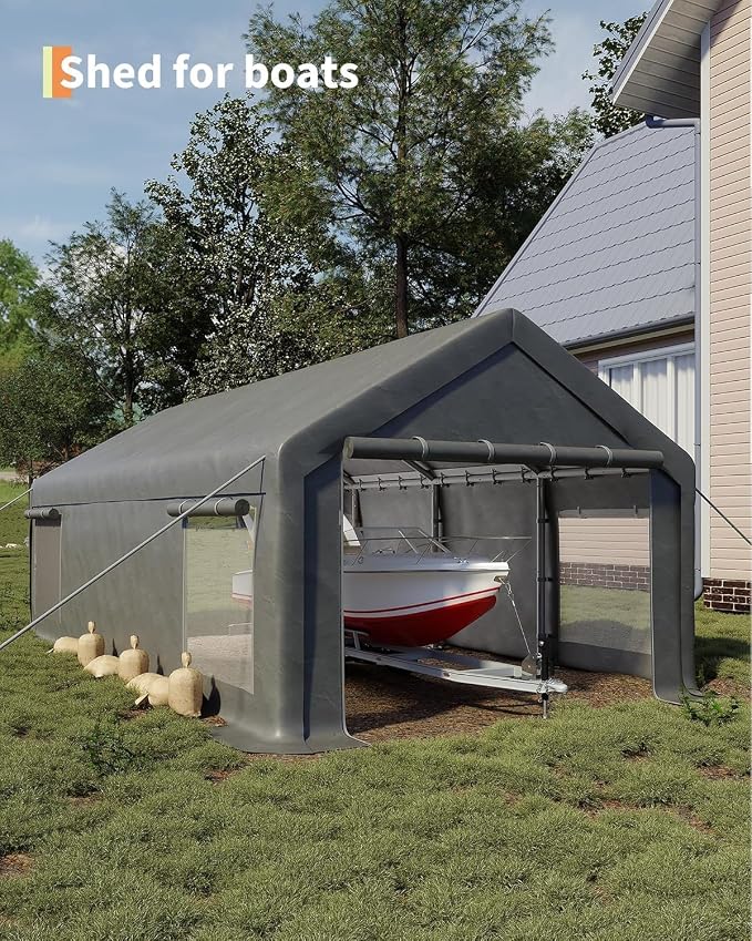 13 x 25FT Heavy Duty Carport - Image 5