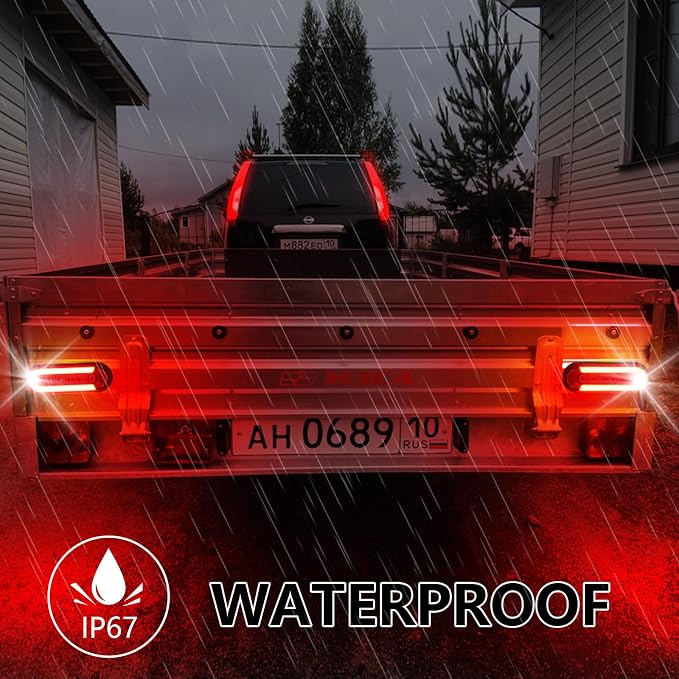 Agrieyes 6 Inch Oval LED Trailer Lights, Submersible Boat Trailer Light - Image 5