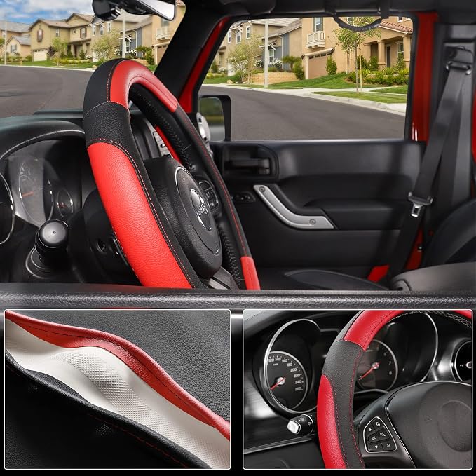 SEG Direct Car Steering Wheel Cover - Image 3