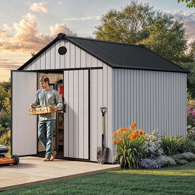 YITAHOME 8x10 FT Outdoor Storage Shed - Image 3