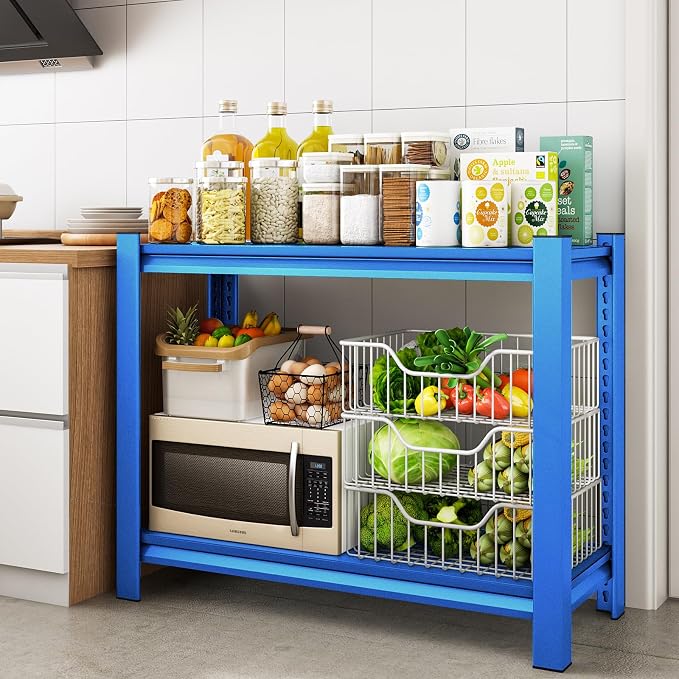 40" W Garage Shelving Heavy Duty，1000LBS Loads Adjustable Garage Storage Shelves - Image 7