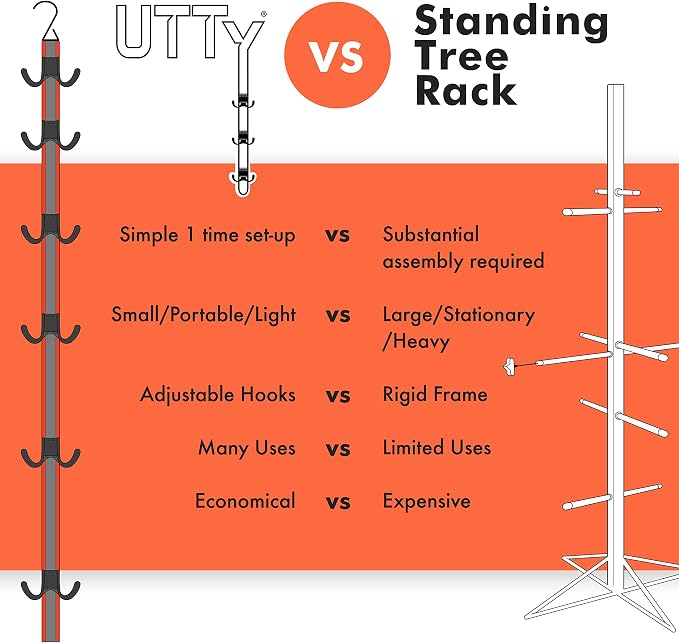 UTTY Hanging Multipurpose Portable Hockey Drying Rack - Image 7