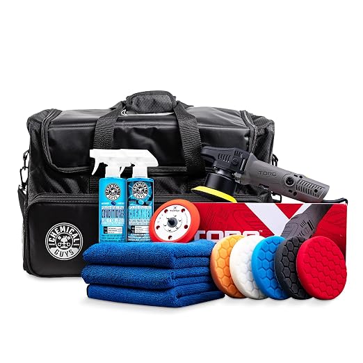 Chemical Guys HOL351 TORQX Random Orbital Polisher Complete Detailing Kit by ChemicalGuys