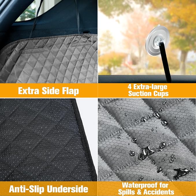 PETICON SUV Cargo Liner for Dogs, Waterproof Pet Cargo Cover Dog Seat Mat for - Image 4