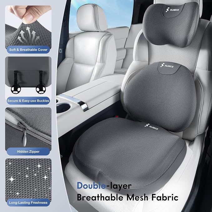 FLORICH Seat Cushion and Lumbar Support Pillow - Image 2