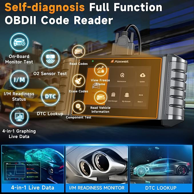 2025 FOXWELL NT716 OBD2 Scanner Bidirectional Control 9+ Resets Scan Tool ABS - Image 6