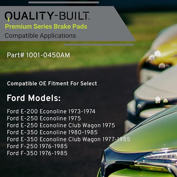 Premium Semi-Metallic Front Brake Pads Compatible - Image 3