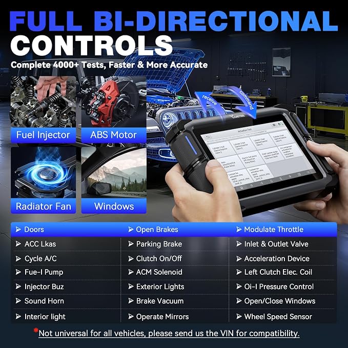 VDIAGTOOL Bidirectional Scan Tool VD70, OBD2 Scanner Diagnostic Tool - Image 3