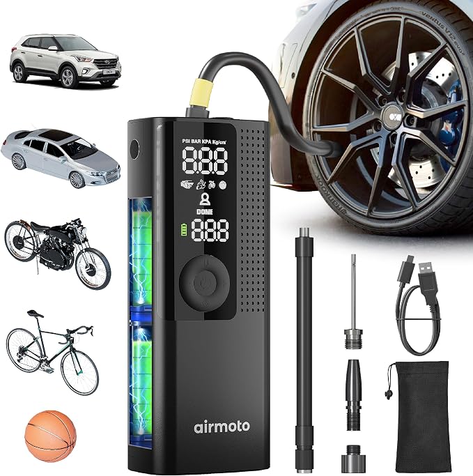Airmoto Tire Inflator Portable Air Compressor by Airmoto