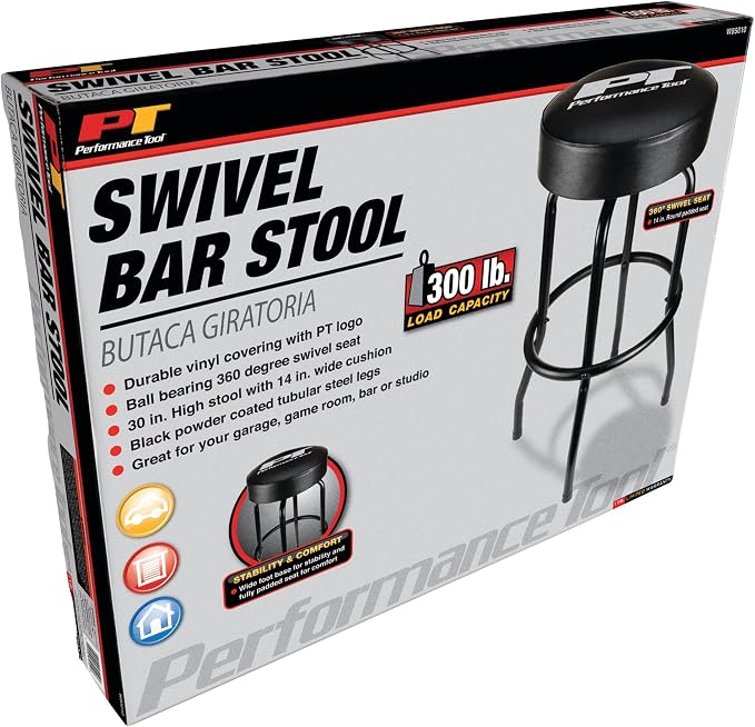 Performance Tool W85010 Swivel Seat Bar Stool - Image 7