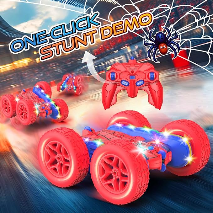 Remote Control Car Spider Rc Cars New Upgraded Strip Lights and Headlights Car - Image 4