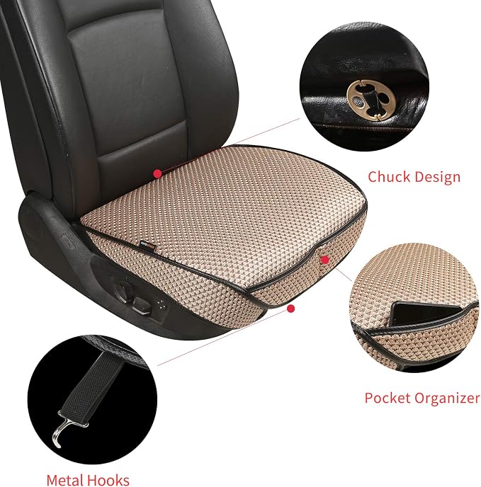 Auto Newer Breathable Universal Four Seasons Car Seat Covers, Luxury Car Seat - Image 3