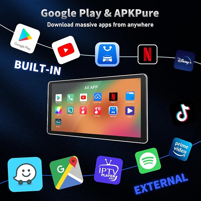 4-in-1 Wireless CarPlay Adapter & Android Auto Wireless Adapter, Stream Netflix - Image 3