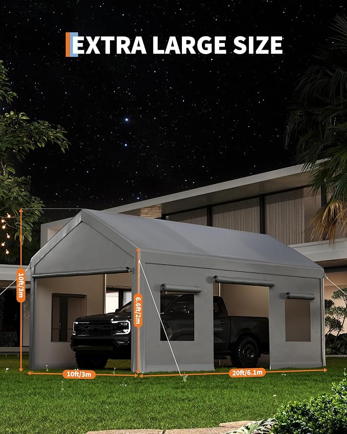 10 x 20ft Heavy-Duty Carport - Image 7