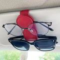 KIWEN Sunglasses Holder for Car Visor, Magnetic Leather Sunglass Eyeglass by KIWENDirect