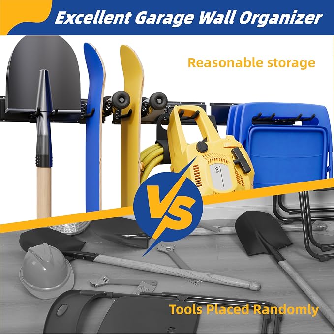 Garage Tool Organizer Wall Mount, Heavy Duty Garden Tool Organizers - Image 6