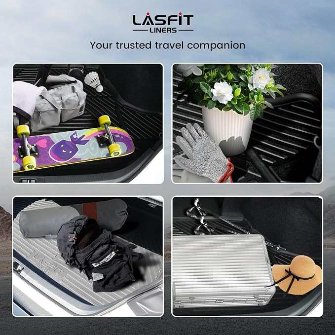 LASFIT Trunk Mat for Honda CRV 2012-2016, All Weather Custom Fit TPE Cargo Mat - Image 8