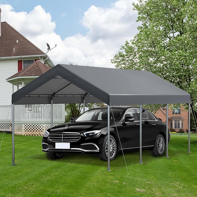 10X20 Ft Heavy Duty Carport Canopy, Portable Garage, Car Tents, Reinforced - Image 5