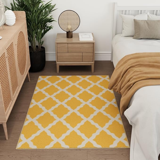 Ottomanson 3'3" x 5' Rugs for Living Room Trellis Area Rug for Bedroom - Image 10