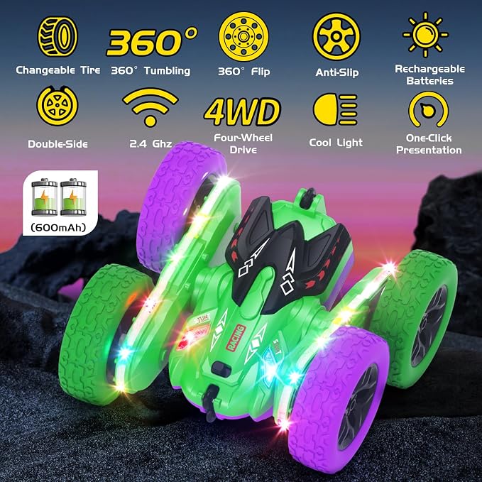 Remote Control Car, RC Cars, RC Stunt Car Toys - Image 5