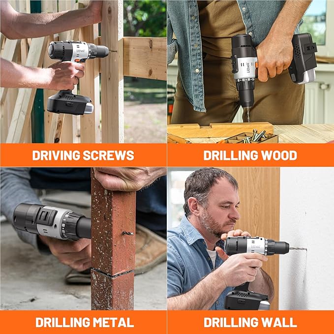 Litheli 20V Cordless Drill Driver Set, Electric Power Drill - Image 7